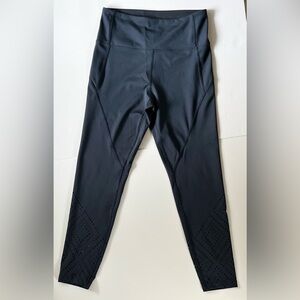 Marika Black High-Waist Performance Leggings with Interior Brand Tag